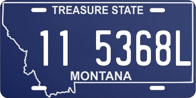 MT license plate 115368L