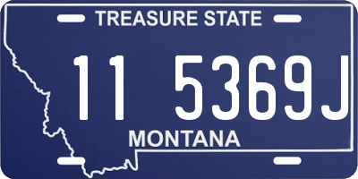 MT license plate 115369J
