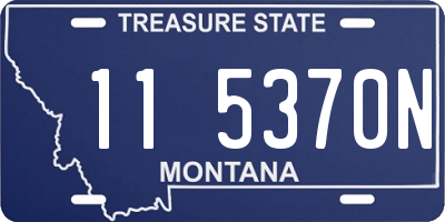 MT license plate 115370N