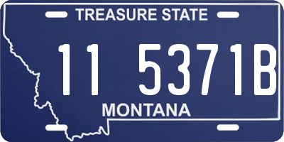 MT license plate 115371B