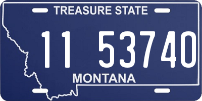 MT license plate 115374O