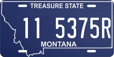 MT license plate 115375R