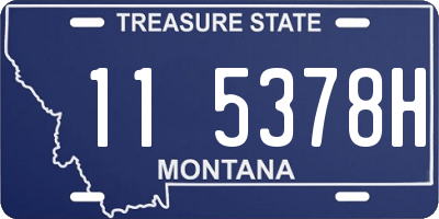 MT license plate 115378H