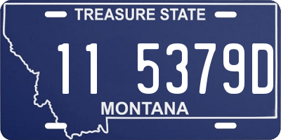 MT license plate 115379D