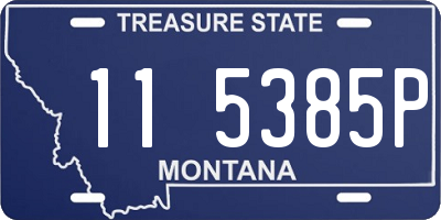 MT license plate 115385P