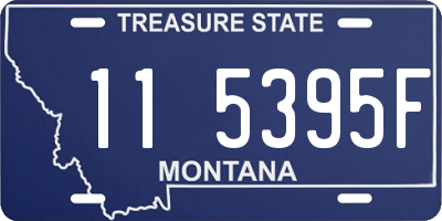 MT license plate 115395F