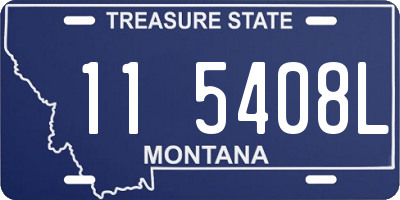 MT license plate 115408L