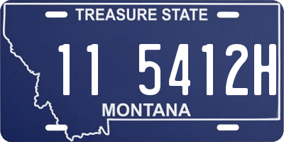 MT license plate 115412H