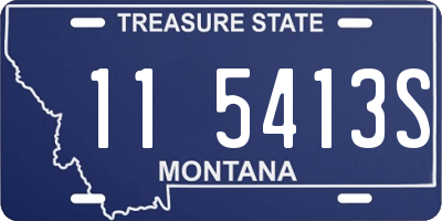 MT license plate 115413S