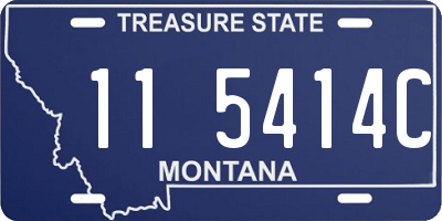 MT license plate 115414C