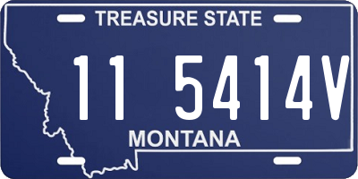 MT license plate 115414V