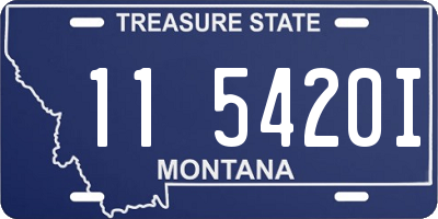MT license plate 115420I