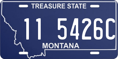 MT license plate 115426C