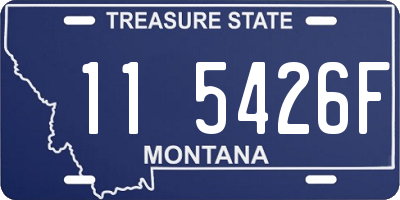 MT license plate 115426F