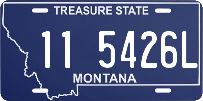 MT license plate 115426L