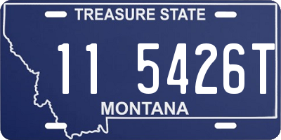 MT license plate 115426T
