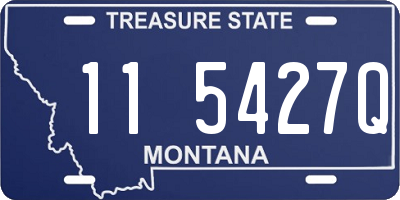 MT license plate 115427Q