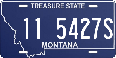 MT license plate 115427S