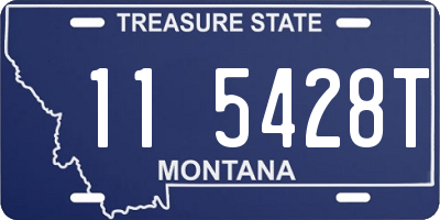 MT license plate 115428T