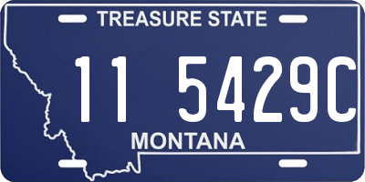 MT license plate 115429C