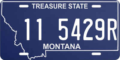 MT license plate 115429R