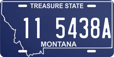 MT license plate 115438A