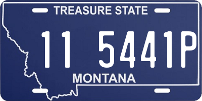 MT license plate 115441P
