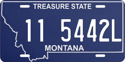 MT license plate 115442L
