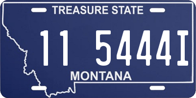 MT license plate 115444I