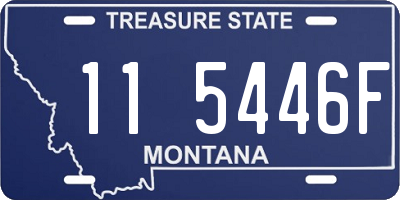 MT license plate 115446F