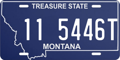 MT license plate 115446T