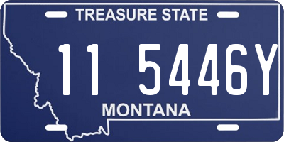 MT license plate 115446Y