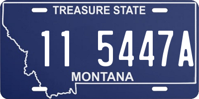 MT license plate 115447A