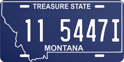 MT license plate 115447I