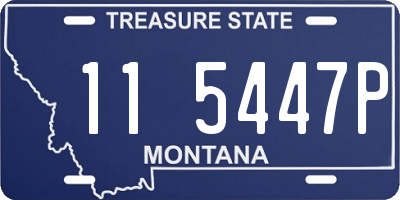 MT license plate 115447P