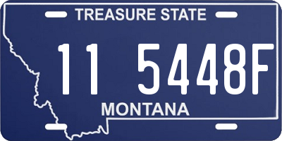 MT license plate 115448F