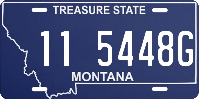 MT license plate 115448G