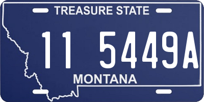 MT license plate 115449A