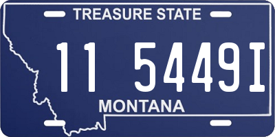 MT license plate 115449I
