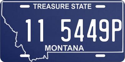 MT license plate 115449P