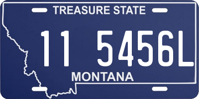 MT license plate 115456L