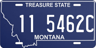 MT license plate 115462C