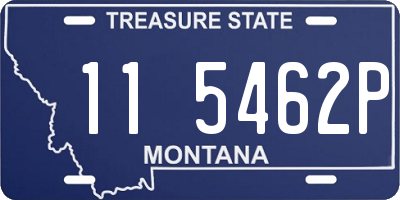 MT license plate 115462P