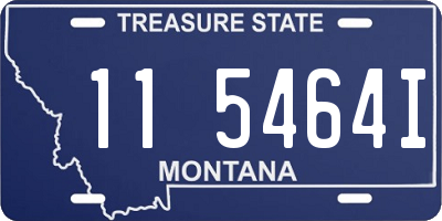 MT license plate 115464I