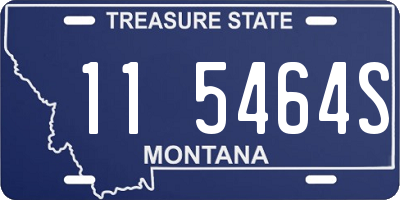 MT license plate 115464S
