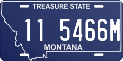 MT license plate 115466M