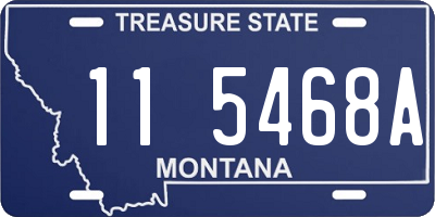 MT license plate 115468A