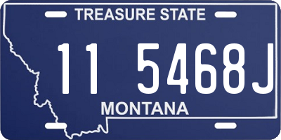 MT license plate 115468J