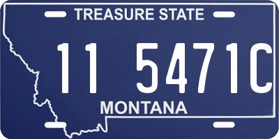 MT license plate 115471C