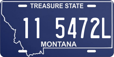 MT license plate 115472L